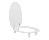 ASIENTO y TAPA INODORO ELEVADO 100mm DANIA PRESSALIT